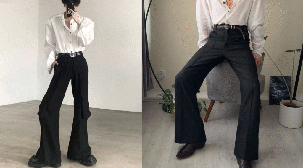 Flared Trousers Men