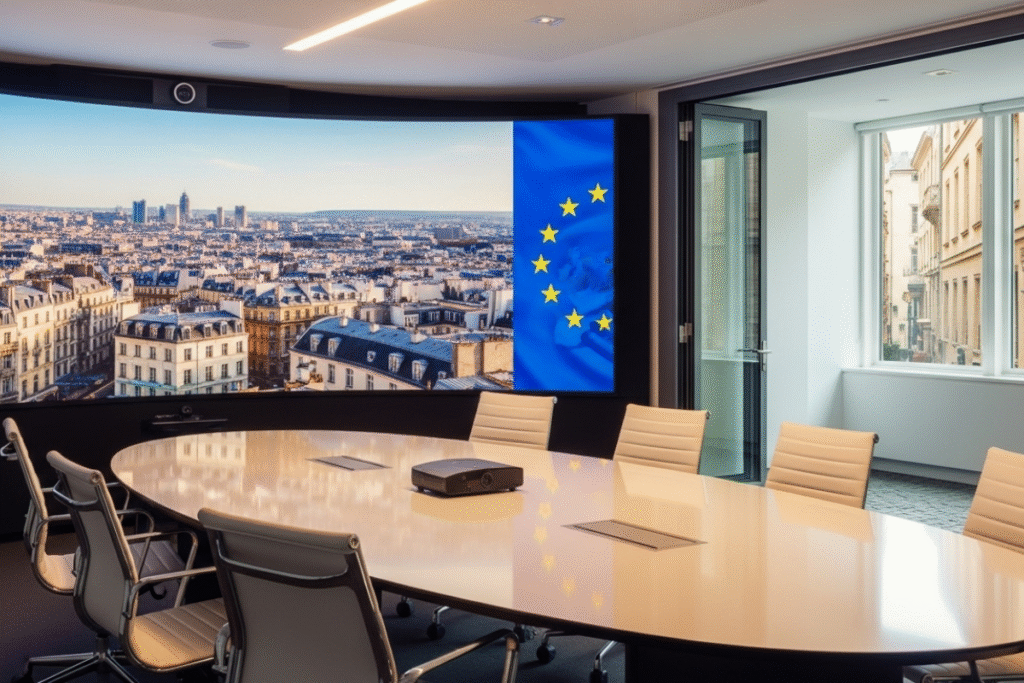 Hybrid meeting spaces in Europe