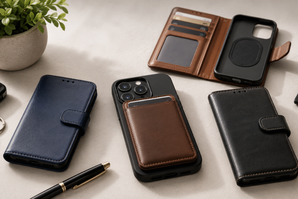Magnetic wallet covers